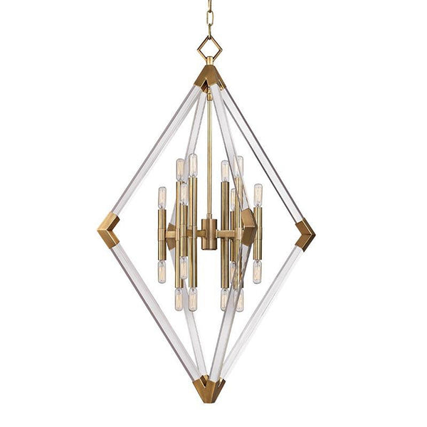 Pendant, 16-Light, Aged Brass, 31"W (4630-AGB 9ZACW)