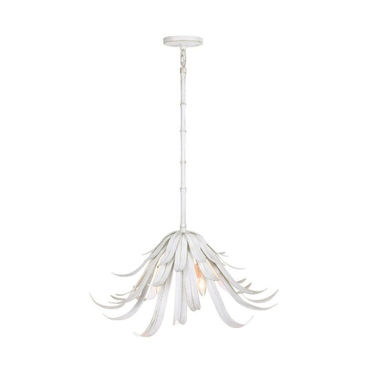 Kagra 3-Light Pendant in Distressed White