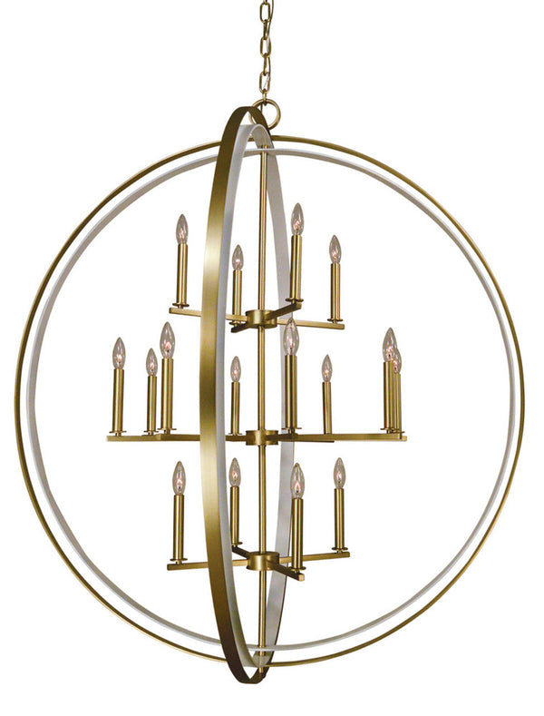 Pendant, 16-Light, Bronze, 48"H (4656 MB/AB 9U402)