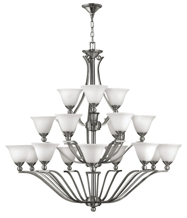 Chandelier, 18-Light, Brushed Nickel, 48"W (4659BN 95JA)