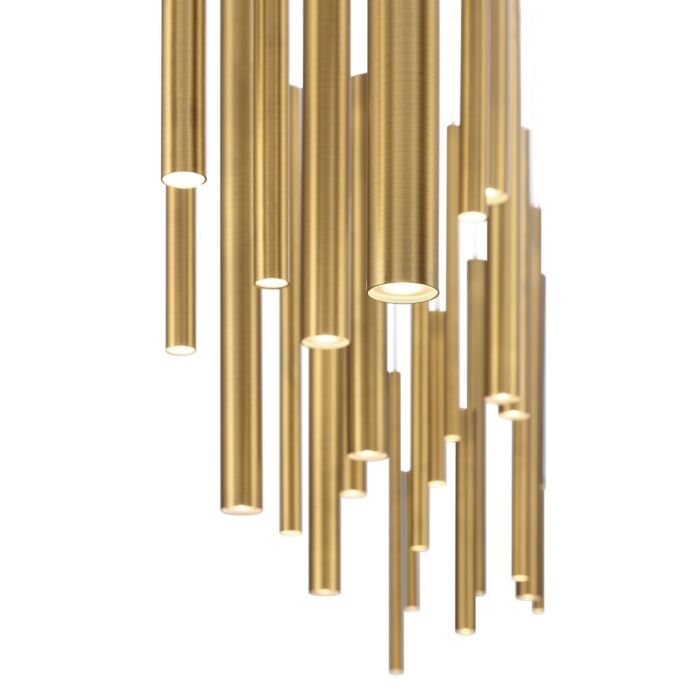 Santana 30-Light LED Chandelier in Brass