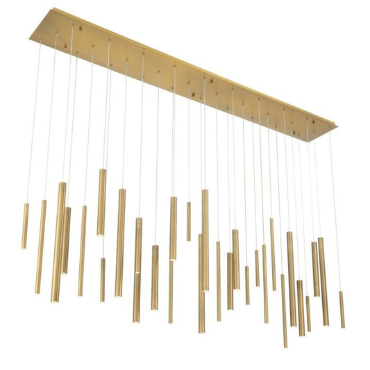 Santana 30-Light LED Chandelier in Brass