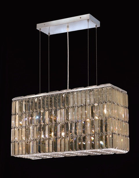 8 Light contemporary chandelier Chrome plated