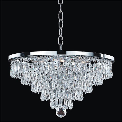 Chrome Empire Crystal Chandelier