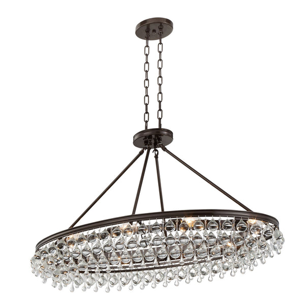 Group Calypso Vibrant Bronze 18-Inch Eight-Light Pendant