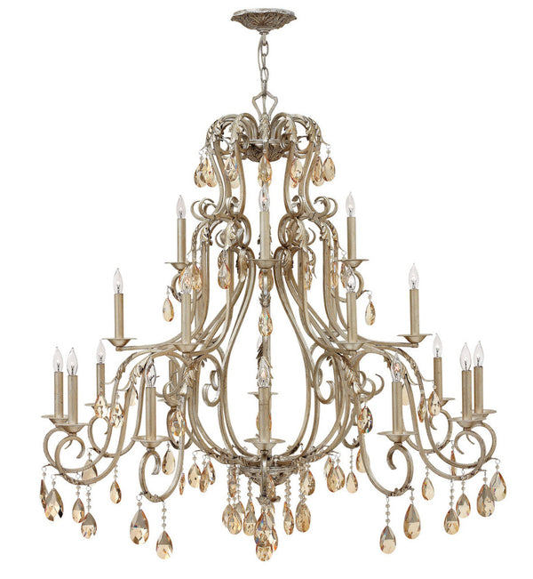 Candle Chandelier, 21-Light, Gold, 45"W (4779SL K7J5)