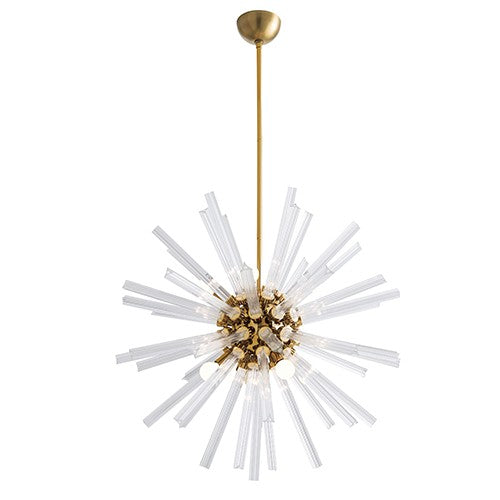 Clear Eight-Light Small Chandelier