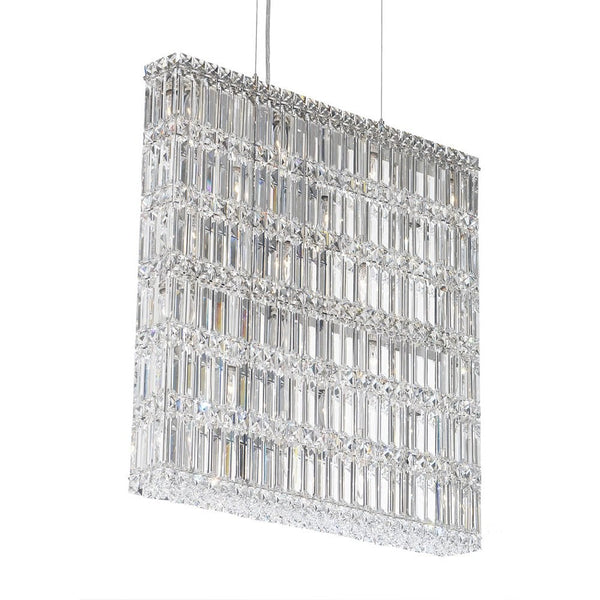 Contemporary Crystal Chandelier in polished chrome finish