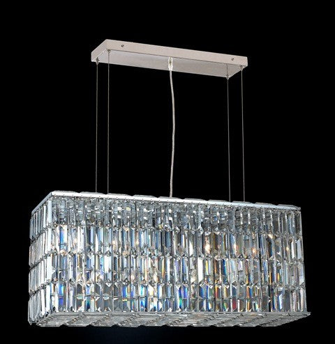 8 Light contemporary chandelier Chrome plated