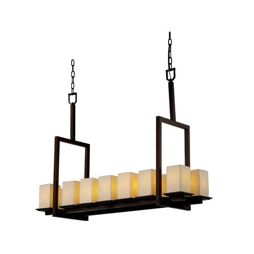 Limoges Montana 14-Light Dark Bronze Tall Bridge Chandelier