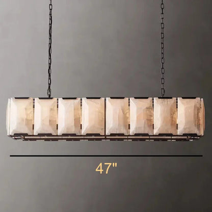 Villano Calcite Rectangular Chandelier