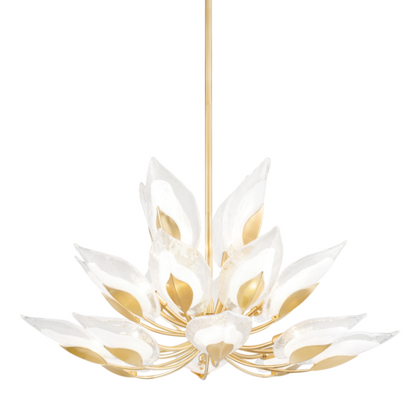 Chandelier, 20-Light, Gold Leaf, 40.5"W (4840-GL A5KJR)