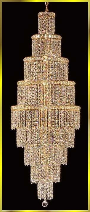 18 lights crystal chandelier in gold plated finish