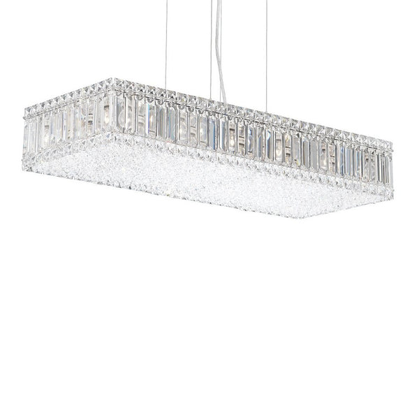 Contemporary Crystal Chandelier in polished chrome finish