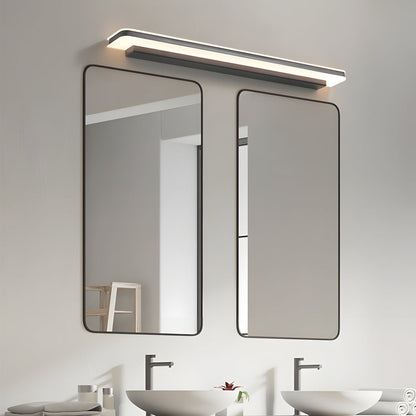 Matte Black Dimmable Linear LED Bathroom Vanity Light with Modern Acrylic