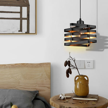 Antique Iron Interwoven Design Retro Industrial Style Pendant Lights