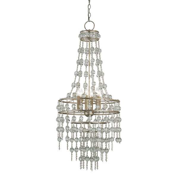 Silver Granello 19-Inch Six-Light Chandelier