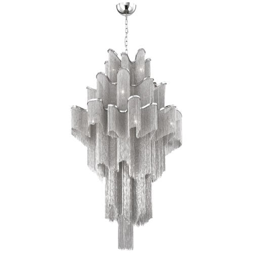 Nickel 16 Light Chandelier