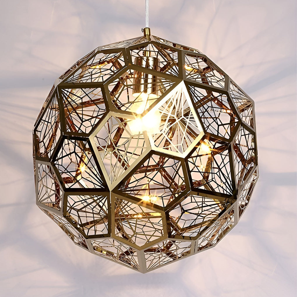 Geometric Spherical Postmodern Dining Room Chandelier Pendant Light