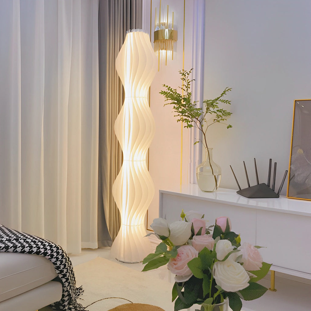 Modern Coastal LED Wavy Floor Lamp