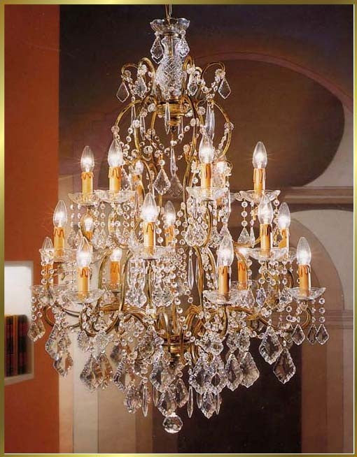 Versailles Chandeliers dressed with maple leaf crystals