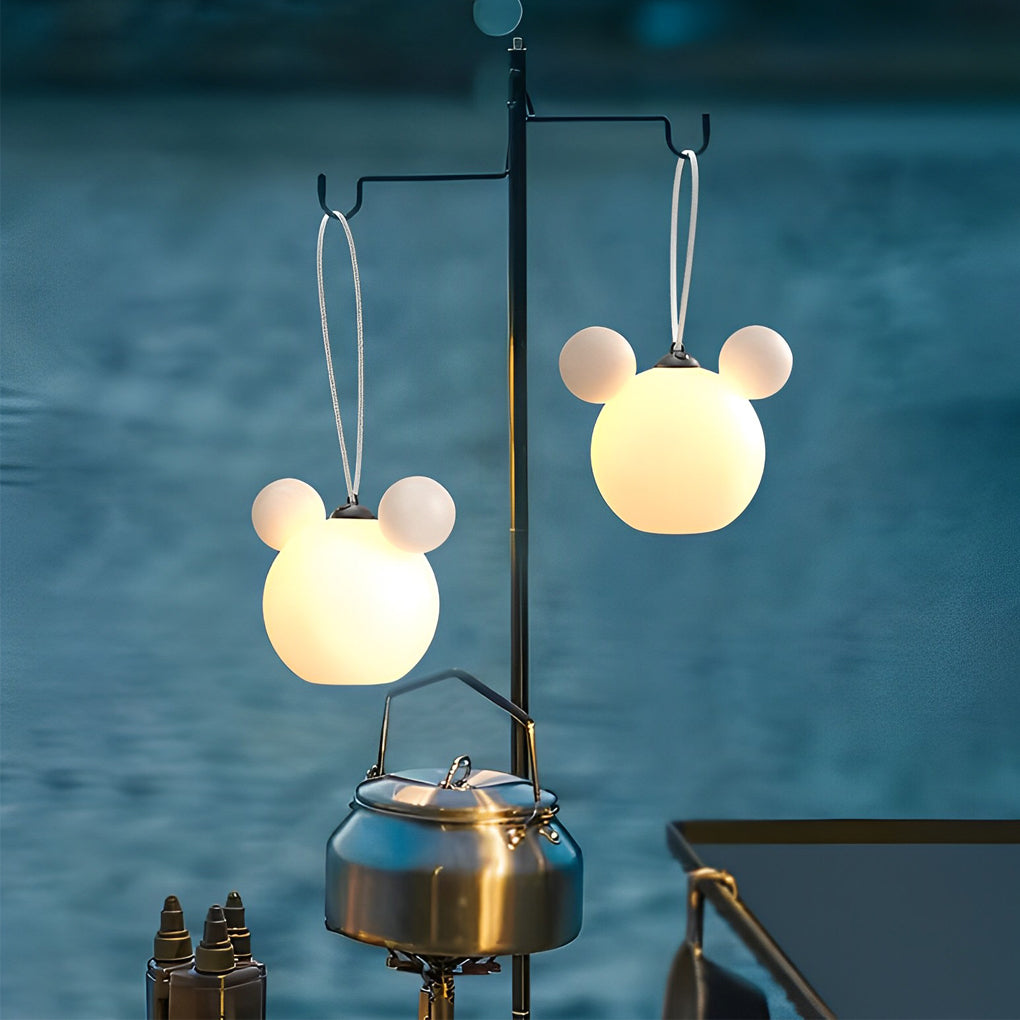 Cartoon 3D Animal Waterproof USB Rechargeable Outdoor Hanging Lights