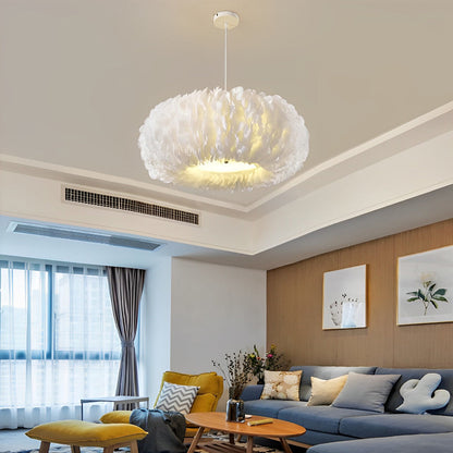 Minimalist Feathers White Creative Modern Pendant Lighting Chandelier