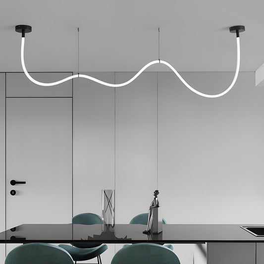 Modern Minimalist LED Silicone Rope Pendant Chandelier