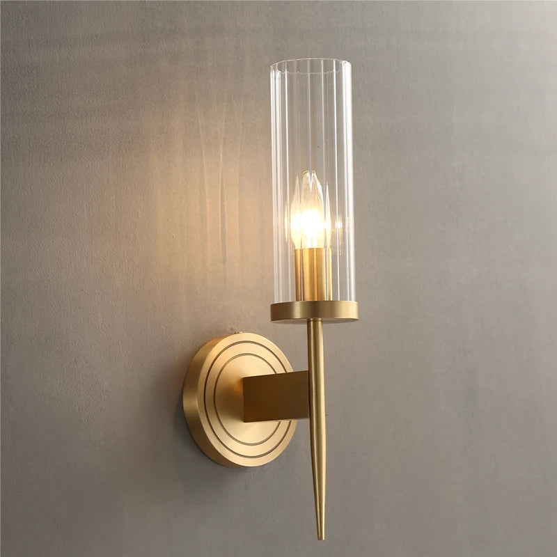 Palermo Postmodern Copper Wall Sconce