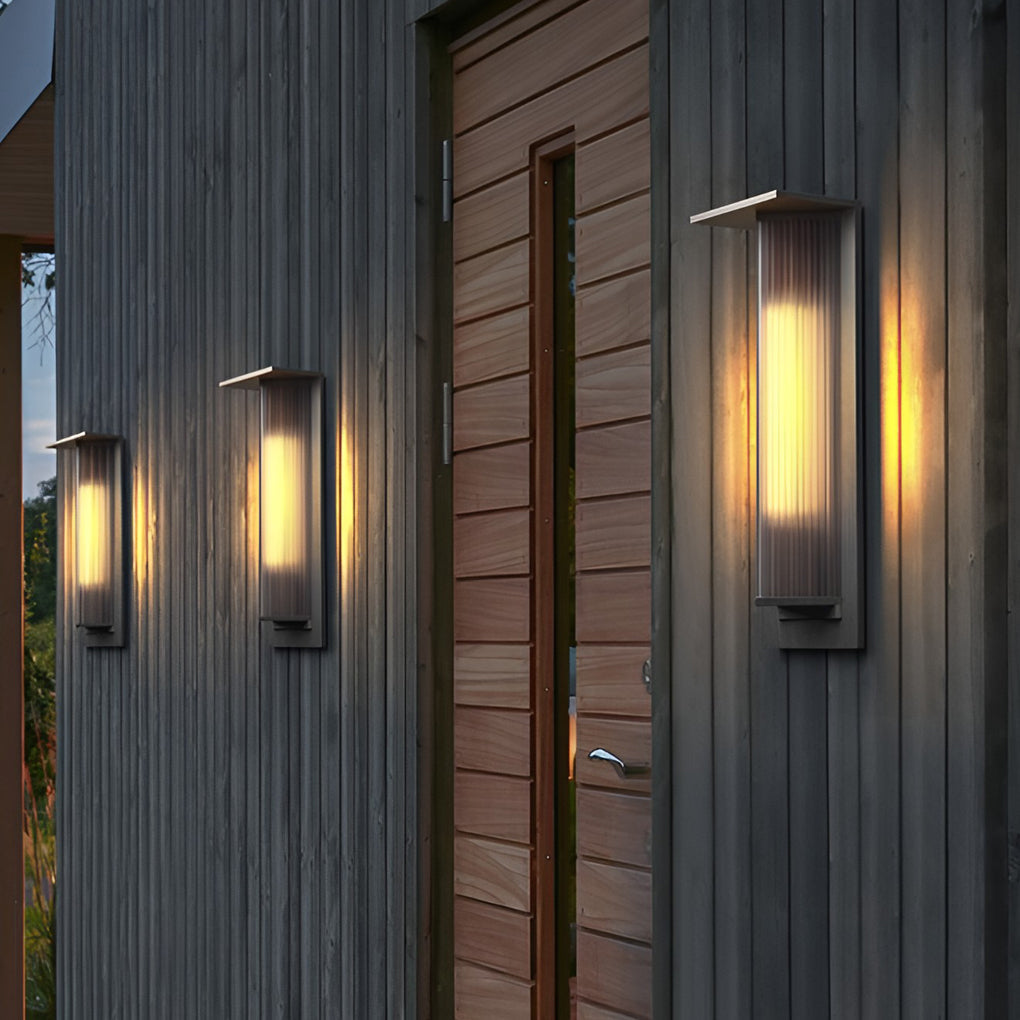 Waterproof LED Solar Vintage Outdoor Wall Light Fixture Wall Lamp