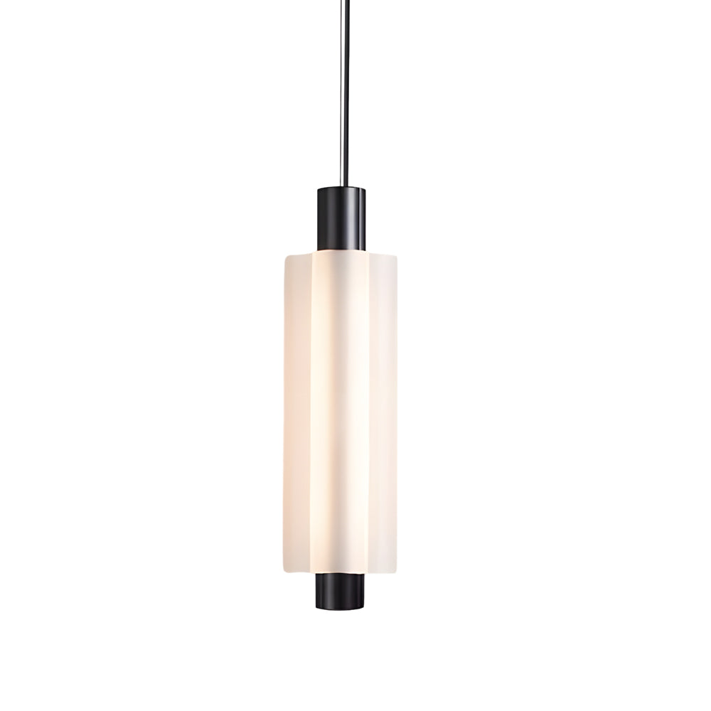 1/2/3 Heads Acrylic Cylinder Pendant Lights: Modern Hanging Lamp in Gold/Black