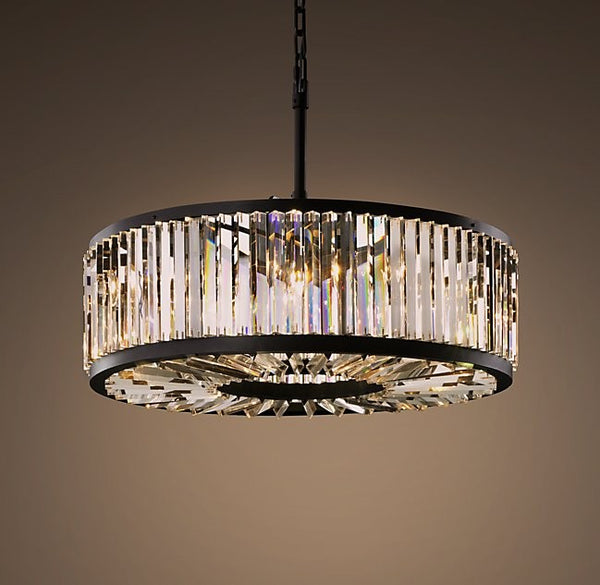 Modern style 10 lights luxurious round crystal chandelier