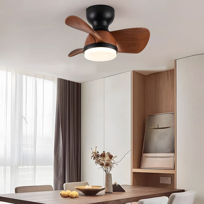 22''/31'' 3 Blades Cute Space-Saving Ceiling Fan Light with 6-Speed Remote Control