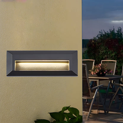 Outdoor Modern Aluminum Downward LED Wall-Mounted Step Lights for Concrete