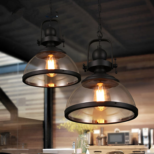 Antique Glass Iron Retro Industrial Pendant Ceiling Lights Dining Room Hanging Island Lamp