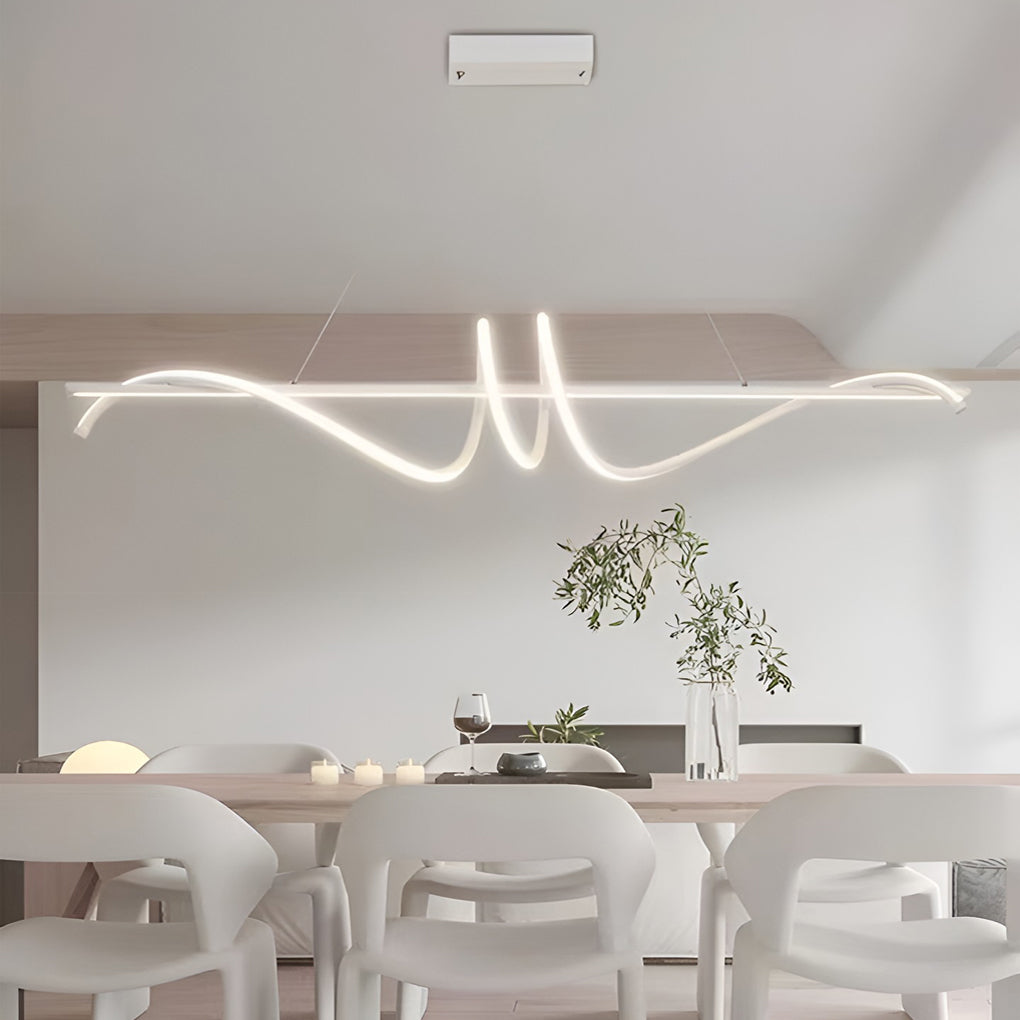 Creative Strip LED Stepless Dimming Nordic Kitchen Pendant Lighting