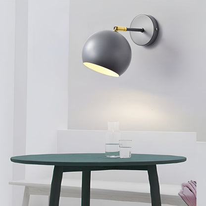 Adjustable Hemispherical Nordic Plug in Wall Lamp Wall Sconce Lighting