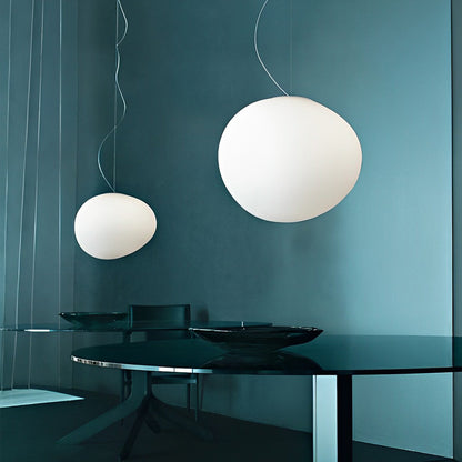 Creative Glass Round Ball LED White Modern Pendant Light Hanging Lamp