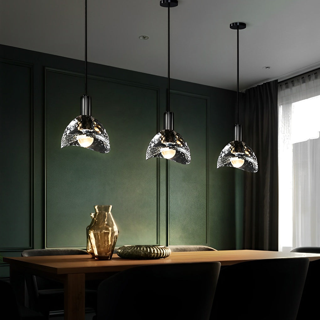 Creative Crystal Shade LED Copper Minimalist Modern Pendant Lights Fixture