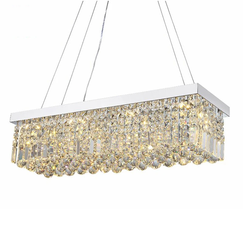 Crystal Kitchen Rectangle Chandelier 47"