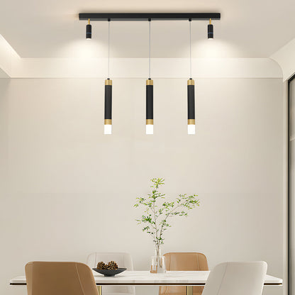 Minimalist Linear Strip 3 Step Dimming Modern Dining Chandelier Spotlight