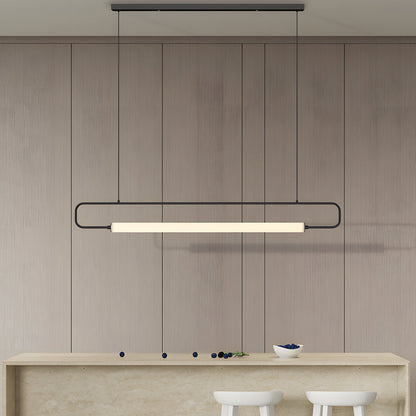 LED Linear Light Bar Pendant Light Modern Island Light for Dining Room