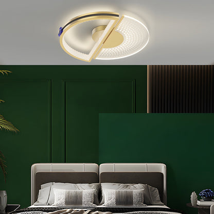 Round Personalized Three Step Dimming LED Modern Ceiling Lights Fixture