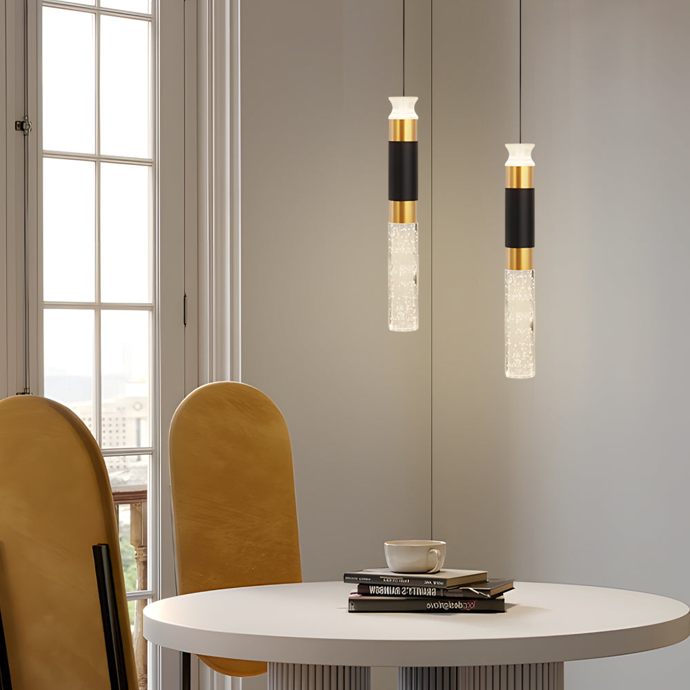 Cylinder Creative Three Step Dimming Modern LED Pendant Lights Hanging Lamp