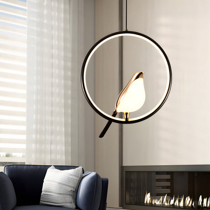 Modern Magpie Pendant Light - Circle/Oval Ring