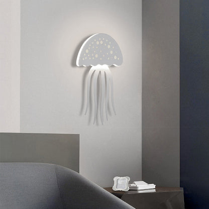 Cartoon Jellyfish Creative LED White Modern Decorative Wall Sconce Lighting