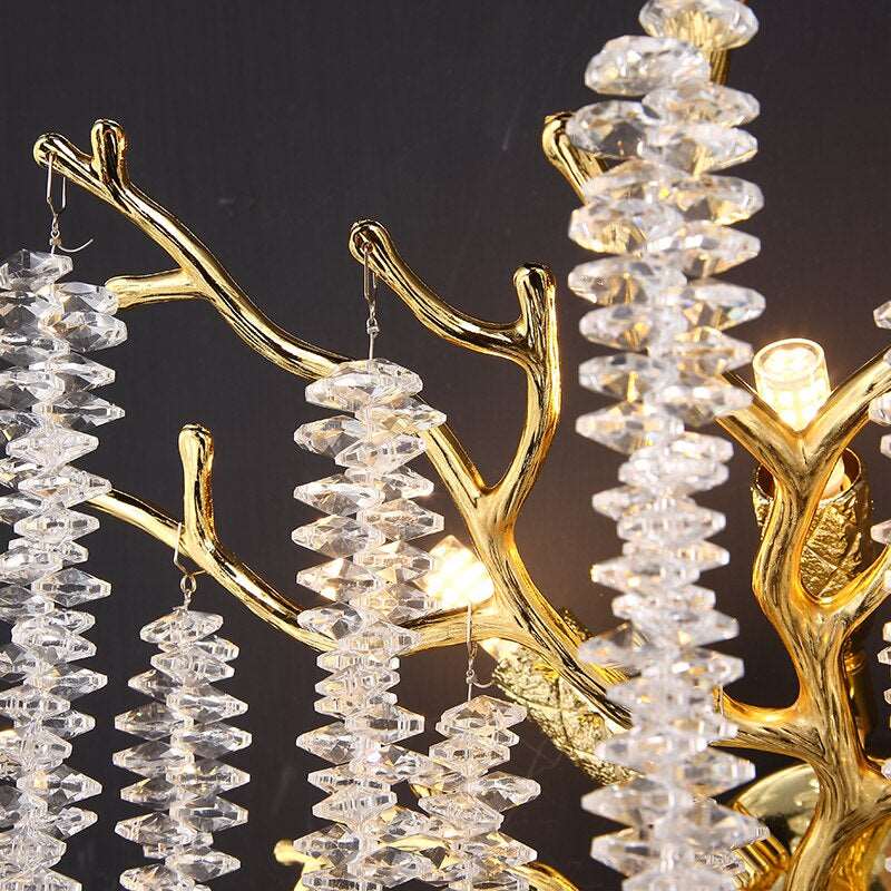 Albero Crystal Tassel Sconce