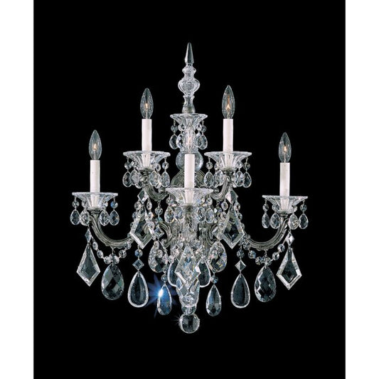 La Scala 5-Light Wall Sconce in Antique Silver