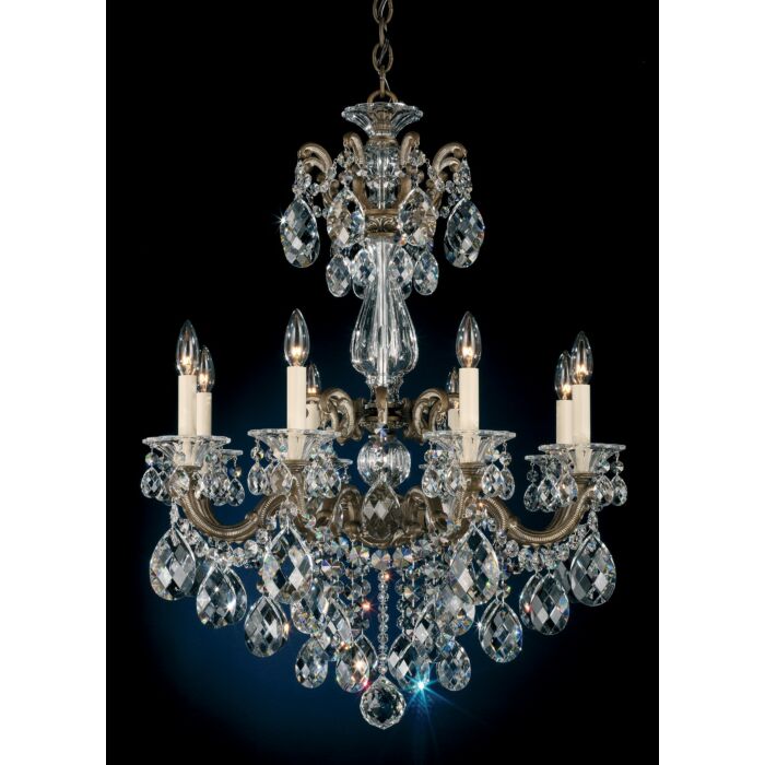 La Scala 8-Light Chandelier in Heirloom Gold