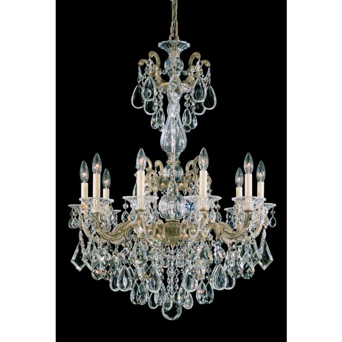 La Scala 10-Light Chandelier in Heirloom Gold